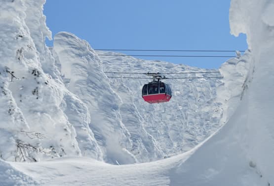 東北樹冰雪境~藏王纜車.雪樂園.芭蕉雪見舟.銀山溫泉五日