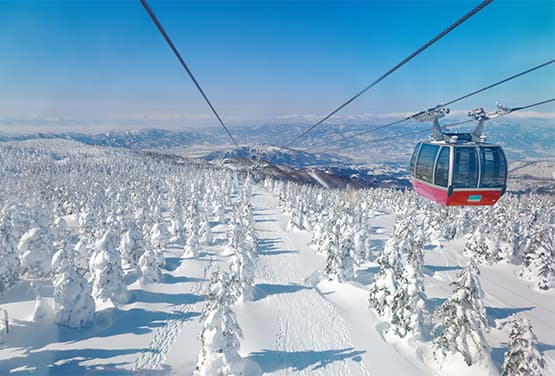 雪藏東北樹冰~藏王纜車.雪樂園.草莓放題.銀山溫泉雙溫泉五日