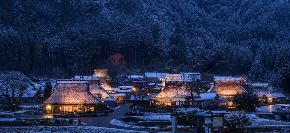 關西合掌村點燈~舟屋遊船.雪樂園.採果.螃蟹放題.天橋立五日